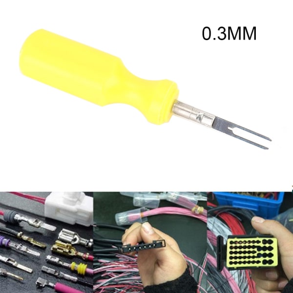 0,3 mm Universal Car Cable Terminal Line Elektrisk ledningskontakt Pin Extractor Removal Tool