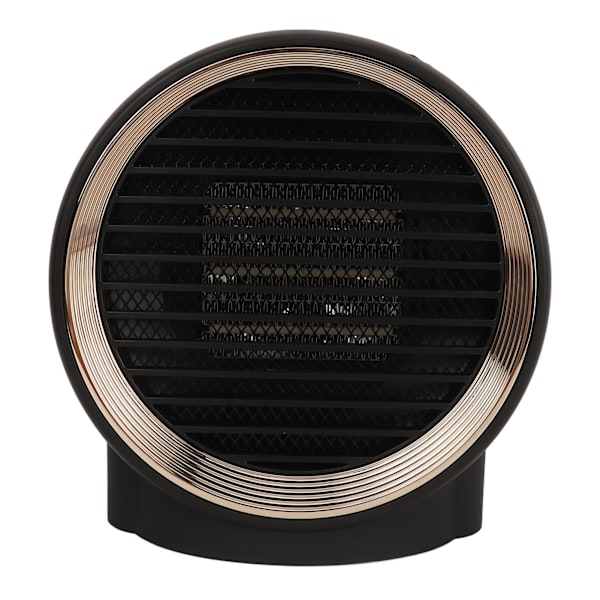 Mini Element 1000W Rund Elektrisk Skrivbordsvärmare Tyst Drift för Hem Sovrum Kontor Skrivbord Inomhusbruk Svart 95V‑240V EU-kontakt