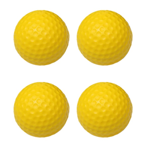 42,6 mm golfboll PU mjuk monolager golfträningsboll för inomhusträning Tillbehör Gul 20st