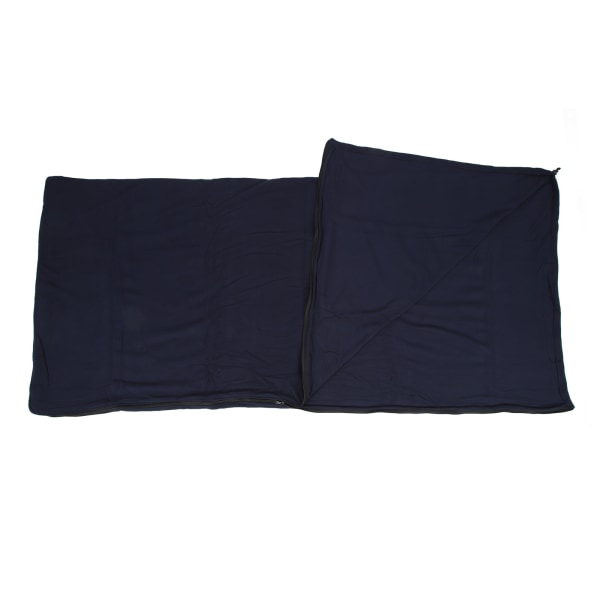 Fleece-makuupussi Taitettava makuupussi Kannettavat fleece-vetoketjulliset makuupussin vuoraukset retkeilyyn Traveling Navy Blue
