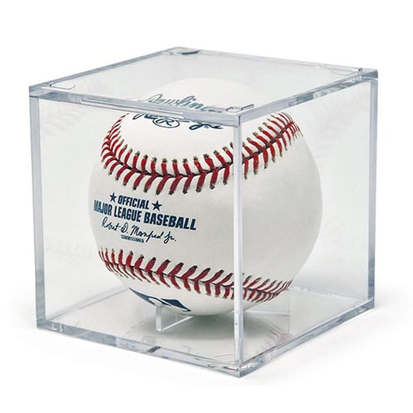 Akryl Baseball Box Display Tennisboll Transparent case för souvenirförvaringsboxhållare UV-skydd Dammtät