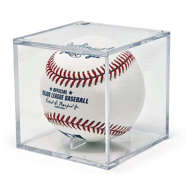 Akryl Baseball Displayboks Tennisbold Transparent Case til Souvenir Opbevaringsboks Holder UV Beskyttelse Støvfri