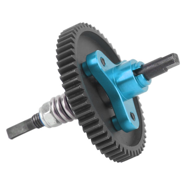 54T Spur Gear Komplett Slipper Clutch Aluminium Stål Differential Slipper Clutch Samling til Traxxas Slash 1/10 RC Biler Blå