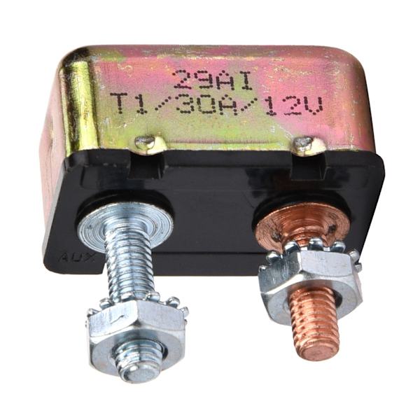 Auto Marine 12/24V Universal Automatisk Sikring Nulstil Strømafbryder med Metal Cover (30A)