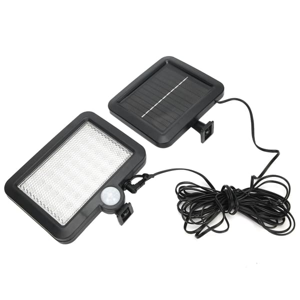 56 LED Solar Sensor Separasjon Gatevegg Plen Hjem Hage Lampe ABS Utendørs Spotlight