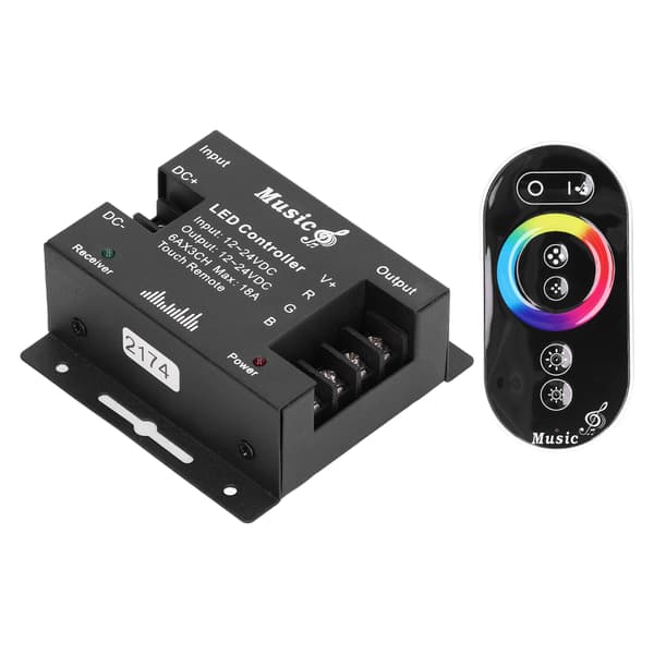 LED Controller Musik Touch Controller Høj Følsomhed RGB Strip Light Controller til Husholdningsbar