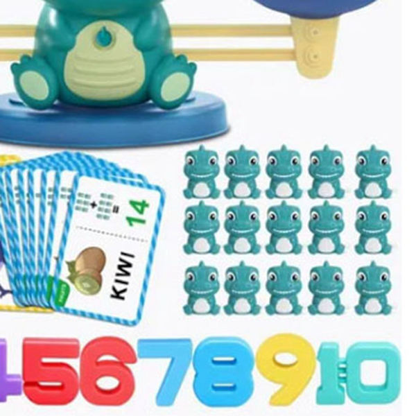Lasten dinosaurus tasapaino lelu opetus matematiikka valaistus lapsi matematiikka peli dinosaurus tasapaino lelu