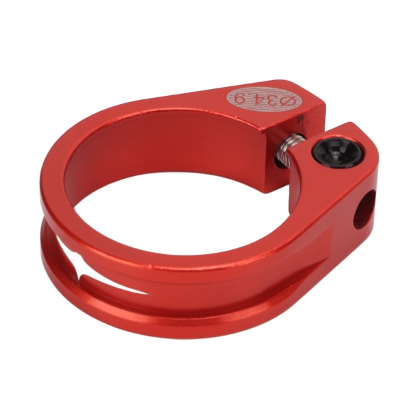 Sadelpindsklemme til cykel 34,9 mm hult design Quick Release Korrosionsbestandighed Aluminiumslegering Cykelstolepindklemme Rød