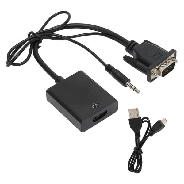 VGA til HDMI Audio Converter Signal Adapter