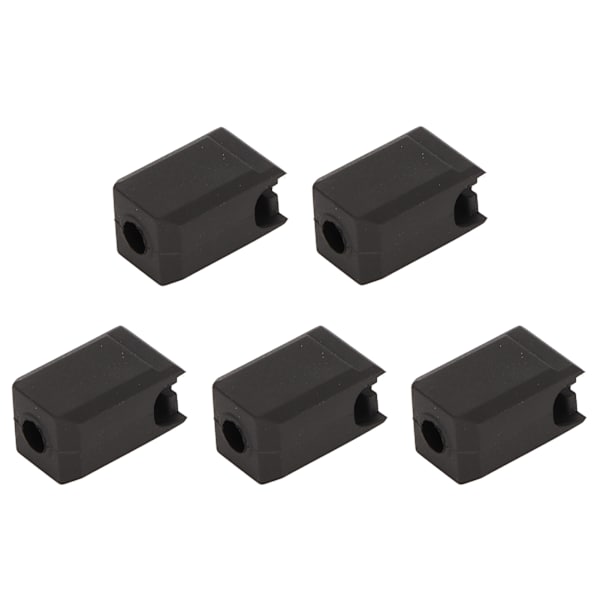 5 st Extruder Hotend Cover Svart Silikon Anti Stick Stabil Värmeblock Cover för Bambu Lab X1 Carbon P1P