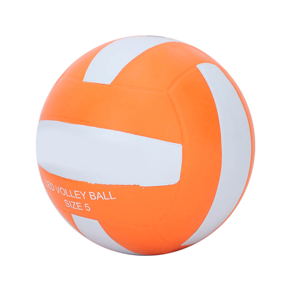 LED Glow In The Dark Volleyboll Gummi LED Vibration Nightime Light Up Volleyboll för utomhusbruk