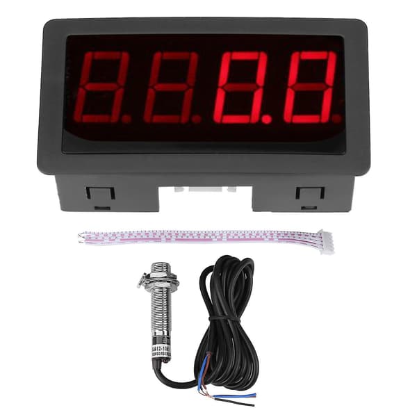 Digital LED-display Varvräknare, varvtalsmätare Hall-närhetssensor NPN LED-varvräknare (röd)