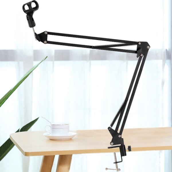 Justerbar mikrofonmontering Suspension Arm Stand Mikrofon Clip Holder 4 kg Belastning