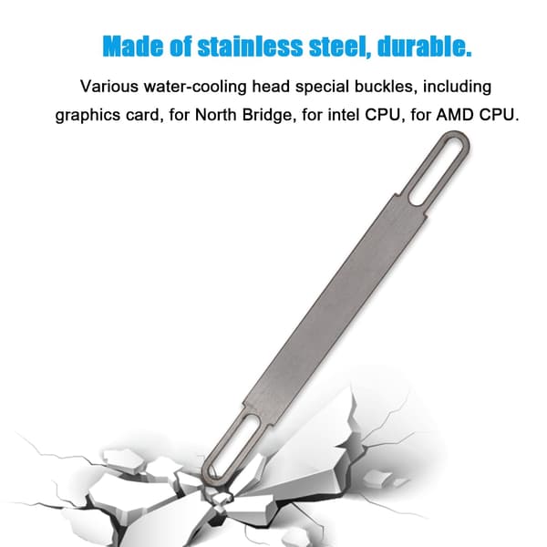 Vannkjølende kjøleribbeblokk i rustfritt stål for CPU (for Intel CPU)