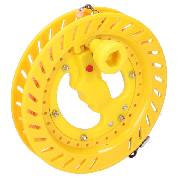 ABS Outdoor Kite Line String Winder Grip Wheel Flying Tools 20cm Wheel with 200M Line (20cm Yellow Wheel 200m Wire)