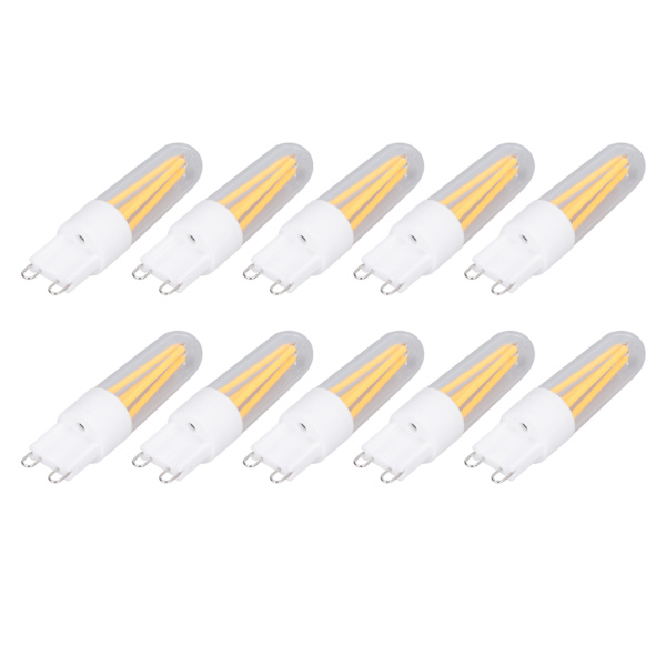 10 stk G9 lyspære 3W 500LM energisparende bordlampe taklampe pære til husholdning kontor 110V