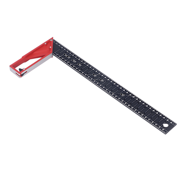 Vinkelhake i trä 30° 45° 90° 3 mm tjocklek Justerbar Hög noggrannhet Universell för mätning 40 cm/15,75 tum