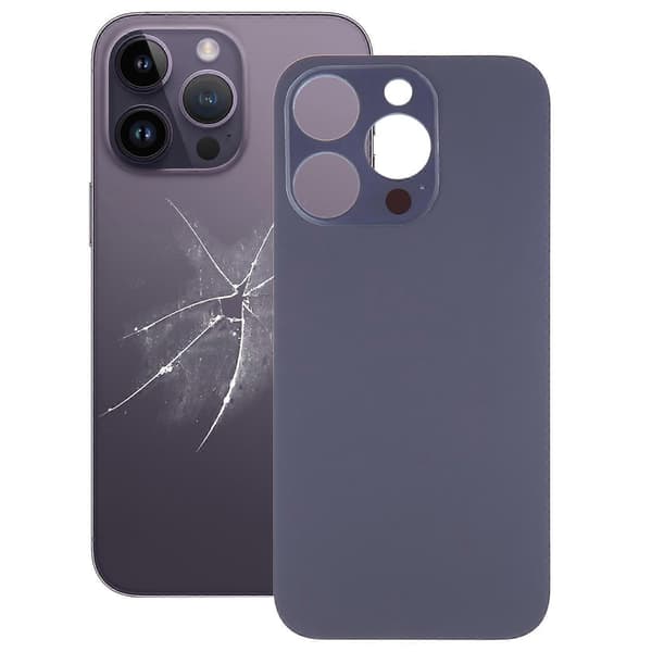 Enkelt erstatningsglassbakstykke for iPhone 14 Pro Purple