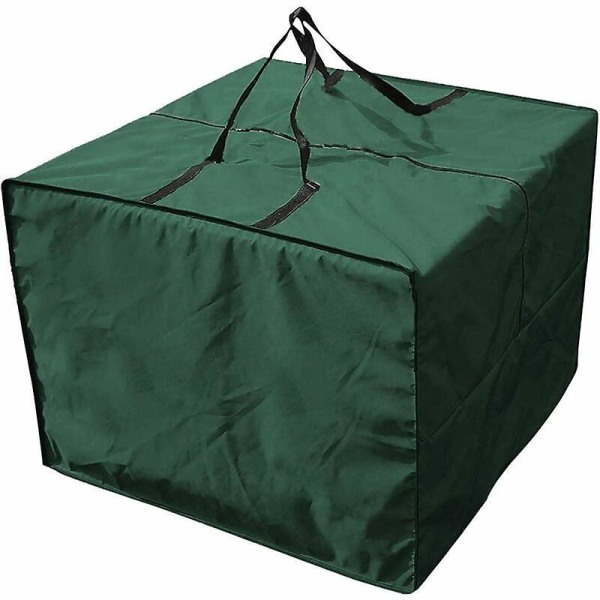 Tyynyn säilytyspussi - vihreä, kestävä 210D, vetoketjullinen cover, 81cmx81cmx61cm, kahvoilla