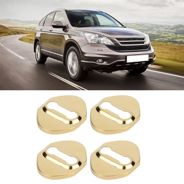 4 st Bildörrlåsskydd för Honda CRV 2012 2018 Guld