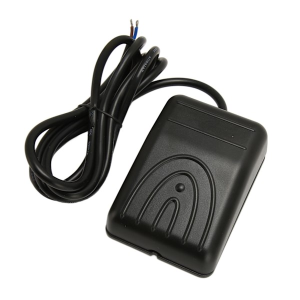 Fotomkopplare 16A 250V AC High Power Självåterställande Vattentät enkelfotpedalkontrollomkopplare med 6,6 fot kabel FS211W2S, 2-trådskärna