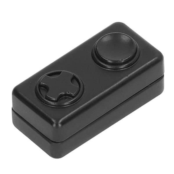 Magnetisk Slider Sensorisk Legetøj Terningformet 2 Knapper Lindrer Stress Fingerspids Push Slider Legetøj Sort