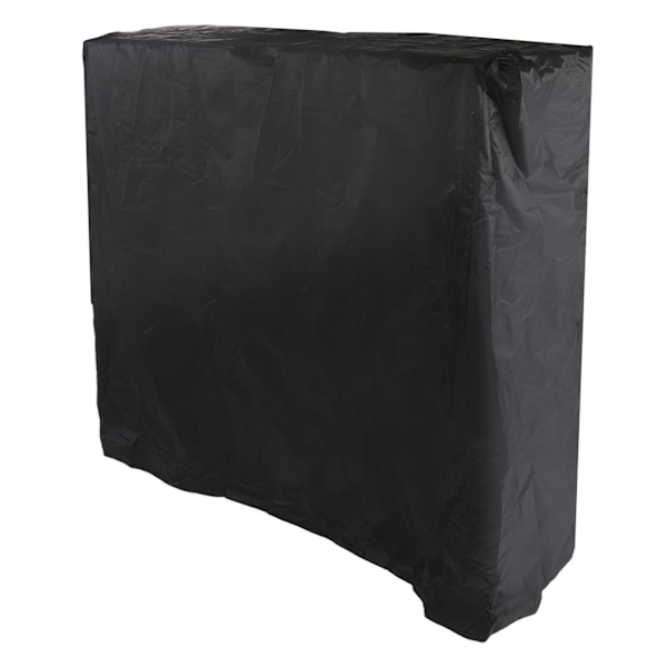 Pingisbordsöverdrag Svart Dragkedja 210 Silverbelagd Vattentät Dammtät Tennisbordsöverdrag för Uteplats 155x75x150cm