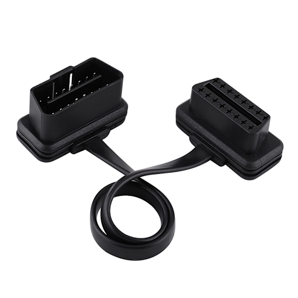 Bil Auto 16-polig Han till Hon OBD2 Förlängningskabel Diagnostisk Adapter 30cm/12 tum Längd