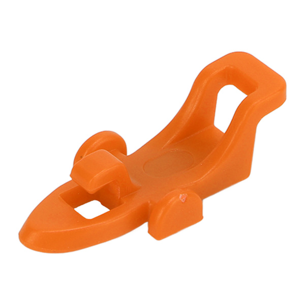 Fiskespöhållare för krokar, beteshållare med 3 storlekar elastiska gummiringar för utomhusfiske, orange
