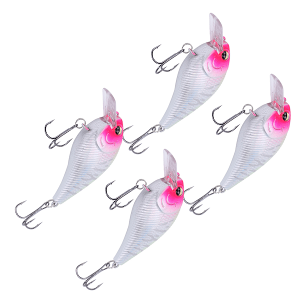 4 kpl keinotekoinen simulaatiomuovi Minnow Crank Rock viehekalastustarvike5#