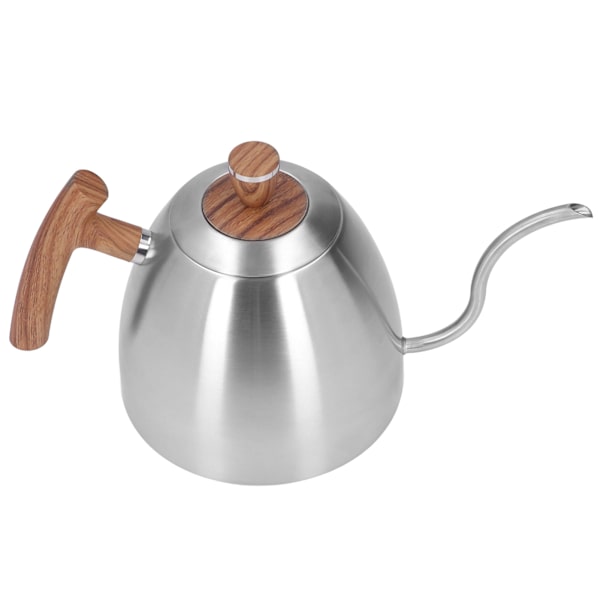 Häll över vattenkokare 800 ml Hållbar Rostfri Stål Bakelit Handtag Ergonomisk Design Svanhals Pip Kaffe Vattenkokare