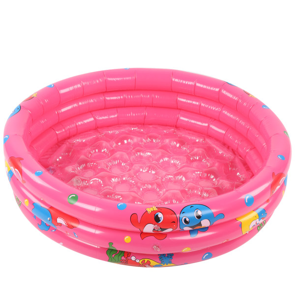 Inomhus utomhus baby rund uppblåsbar barn vattenlek pool rosa90cm/35.4in