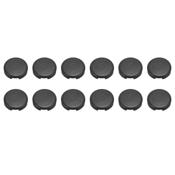 12 stk. Arcade-knapdæksel Erstat mekanisk trykknapdæksel til Kailh til Cherry til TTC til Akko til Glorious Switches Sort