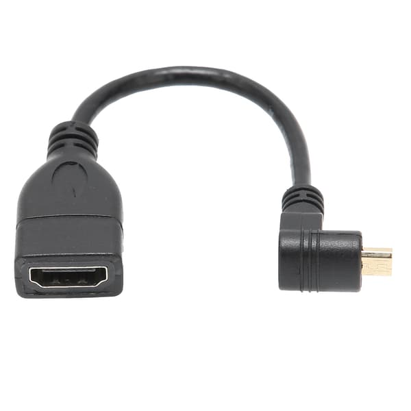 HDMI till Mini HDMI-kabel 90 Grader Ljud Dator
