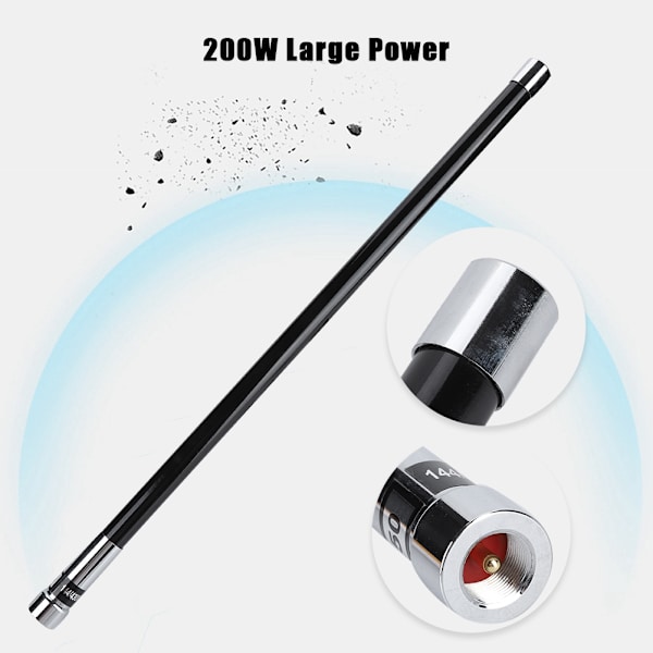 144/430MHz Dual Band Car Skinke Radio Antenne 200W Stor Power Walkie Talkie Antenne