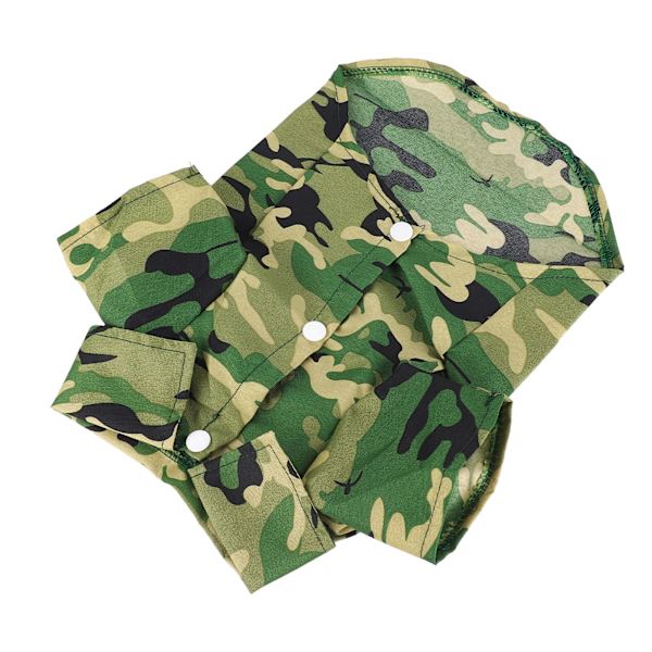 Hundetrøje Hudvenlig Åndbar Mode Vaskbar Kæledyrsbeklædning til Forår Sommer XZCS18 Grøn Camouflage XL