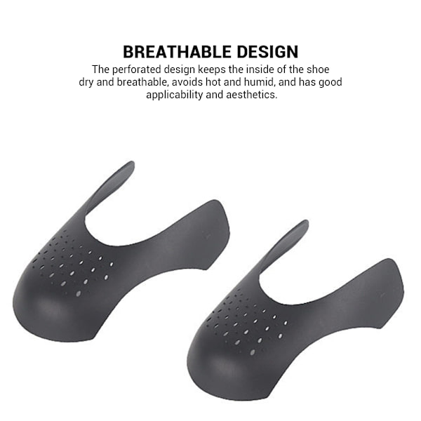 1 pari Sneaker Shields Suojat Toe Box Ryttymiä vähentävät Suojat Kengät Suojat