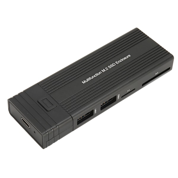 M.2 SSD-kabinet Multifunktion USB3.2 Gen2 PCI Solid State Drive-kabinet til NVMe SATA til Windows til Linux til OS X YC-156