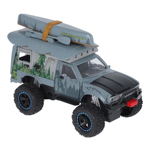 Maastoauto Malli 1/24 Mittakaavassa Seos Eläväinen Kestävä Lasten Autolelu Lahjaksi Sininen Harmaa