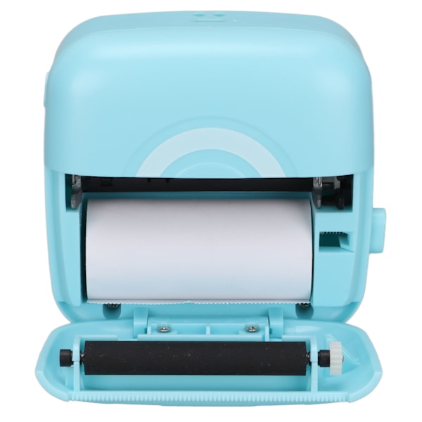 Mini Printer 200DPI Opløsning Termisk Udskrivning Ergonomisk Letvægts Bærbar Printer Blå