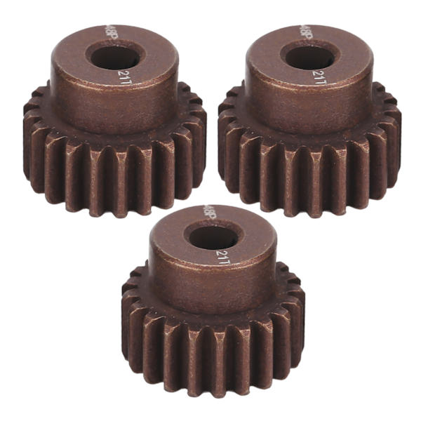 3 kpl RC 3.175mm 48DP 21T teräksinen set 1/10 RC auton harjattomalle harjatulle moottorille