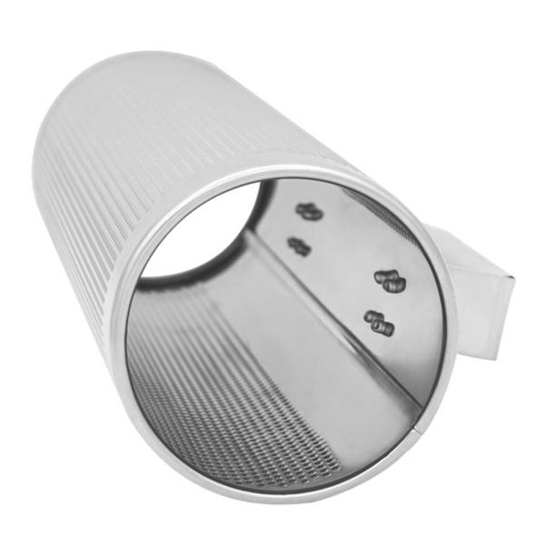 Holdbart rustfrit stål Metal Guiro Musical Percussion Instrument med skraber