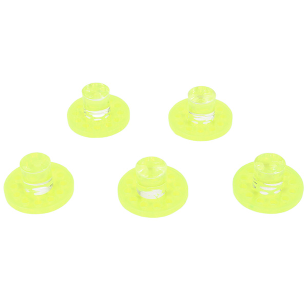 5 stk Koralfrag Plugs Fluorescerende Grøn Rund Form Akryl Koralfrag Holder Base til Akvarium Fiskekum