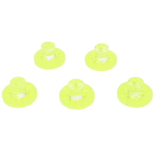 5 stk Korallfragmentplugger Fluorescerende Grønn Rund Form Akryl Korallfragment Holder Base for Akvarium Fiskeskål
