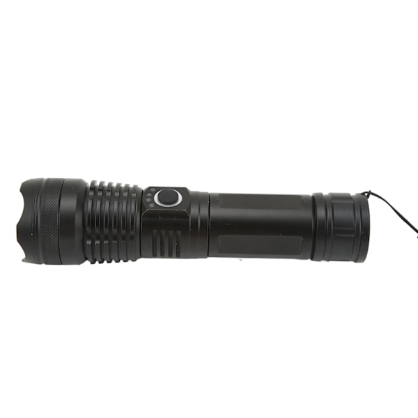 USB-laddningsbar ficklampa Superstark LED-ficklampa i aluminiumlegering med USB-kabel Vattentät ficklampa för utomhus- och inomhusaktiviteter