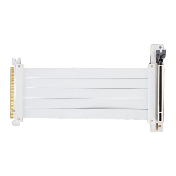 PCIE 4.0 X16 Riserkabel Hög Hastighet Flexibel Förlängningskort Utbyggnad Port 90 Grader GPU Förlängningskabel för RTX 4090 Vit 50cm / 19.7in