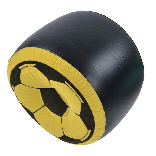 Fotboll Uppblåsbar Stol PVC Flockning Bärbar Pall Soffa för Sommar Strand Resor