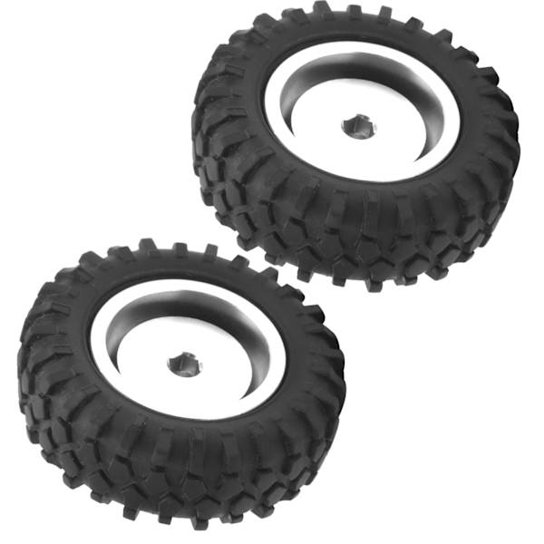 2 kpl kuorma-auton pyörän kumirengas, halkaisija 55 mm alumiiniseos sopii WPL D12 1/10 RC CarSilverille