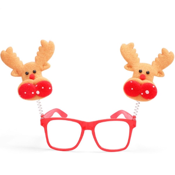 2stk Jul Ny Belysning Tegneseriebriller Voksne Barn Gave Høytidsfest Julepynt Briller Dekorasjonsbriller