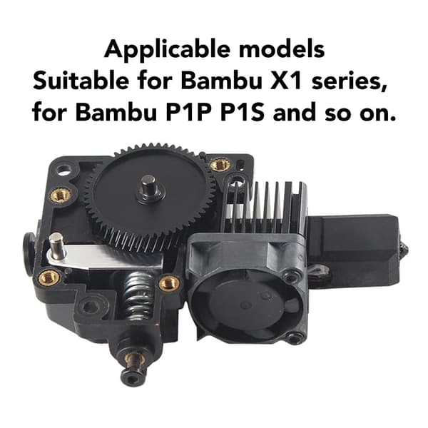 3D-printer ekstruder gear kit til Bambu erstatning 3D-printer ekstruder hoved gear kit til Bambu X1 serie P1P P1S